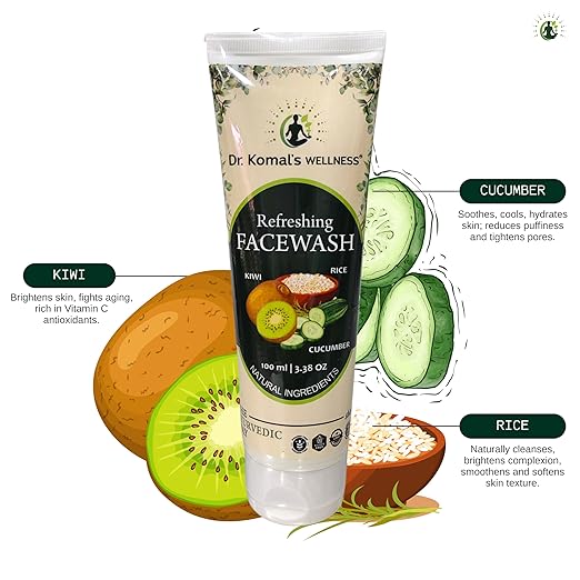 REFRESHING FACE WASH (Kiwi. Rice & Cucumber) - Image 3