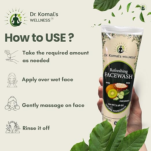 REFRESHING FACE WASH (Kiwi. Rice & Cucumber) - Image 5