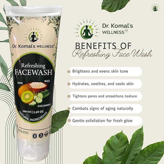REFRESHING FACE WASH (Kiwi. Rice & Cucumber) - Image 4